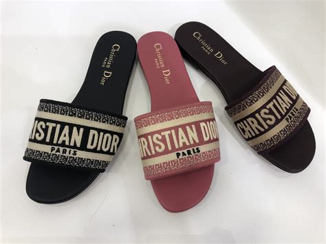 cristian dior slippers|christian dior female slippers.